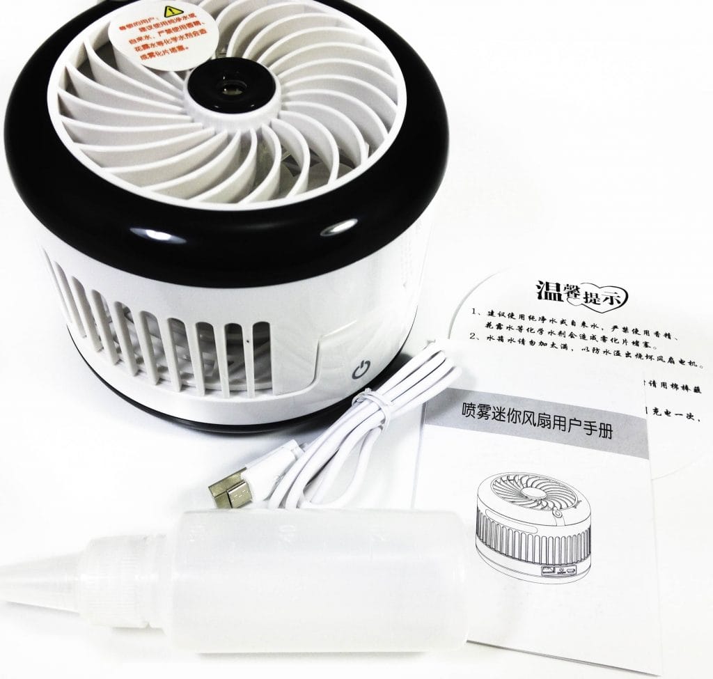 King Do Way Table Fan WY-F4 Image shows the included contents.