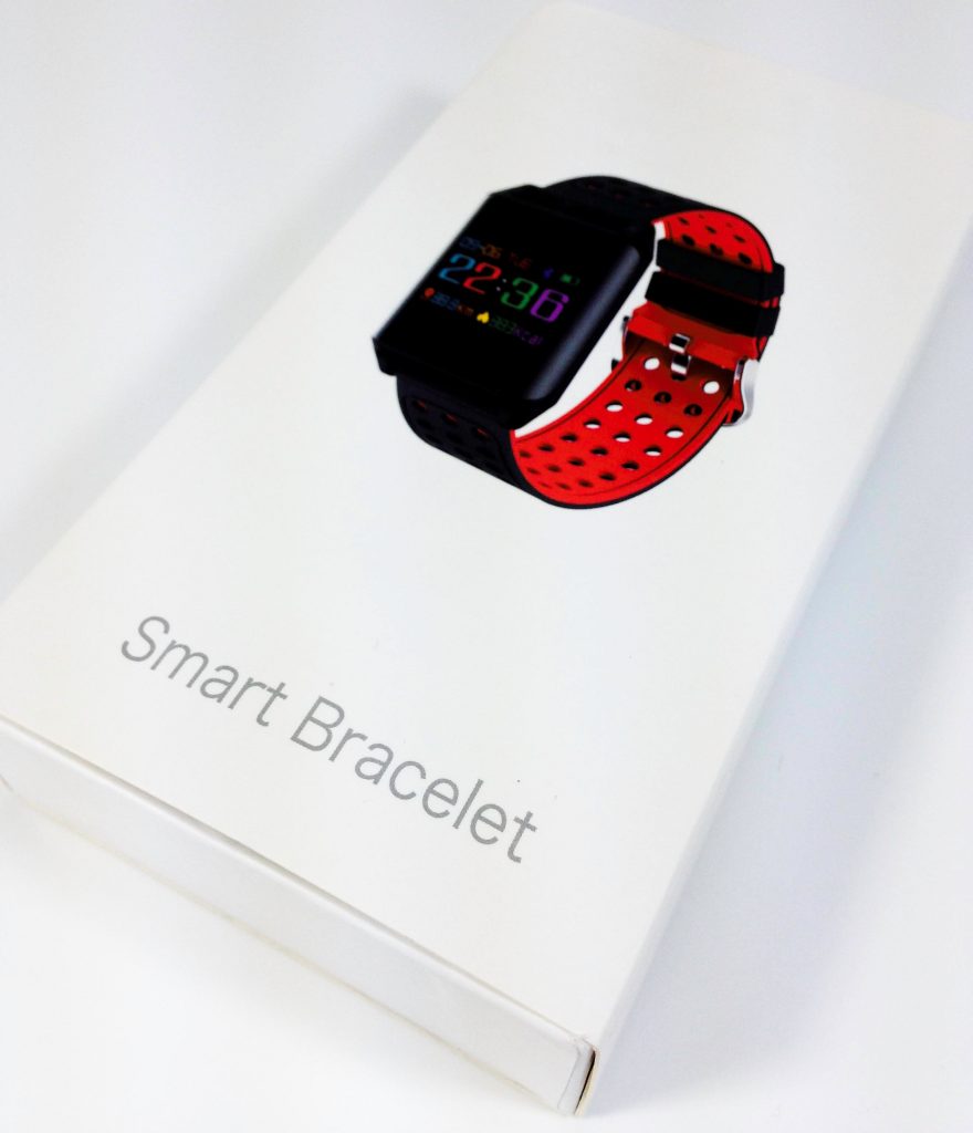 Image shows the outer packaging for the Hizek Smart Watch.