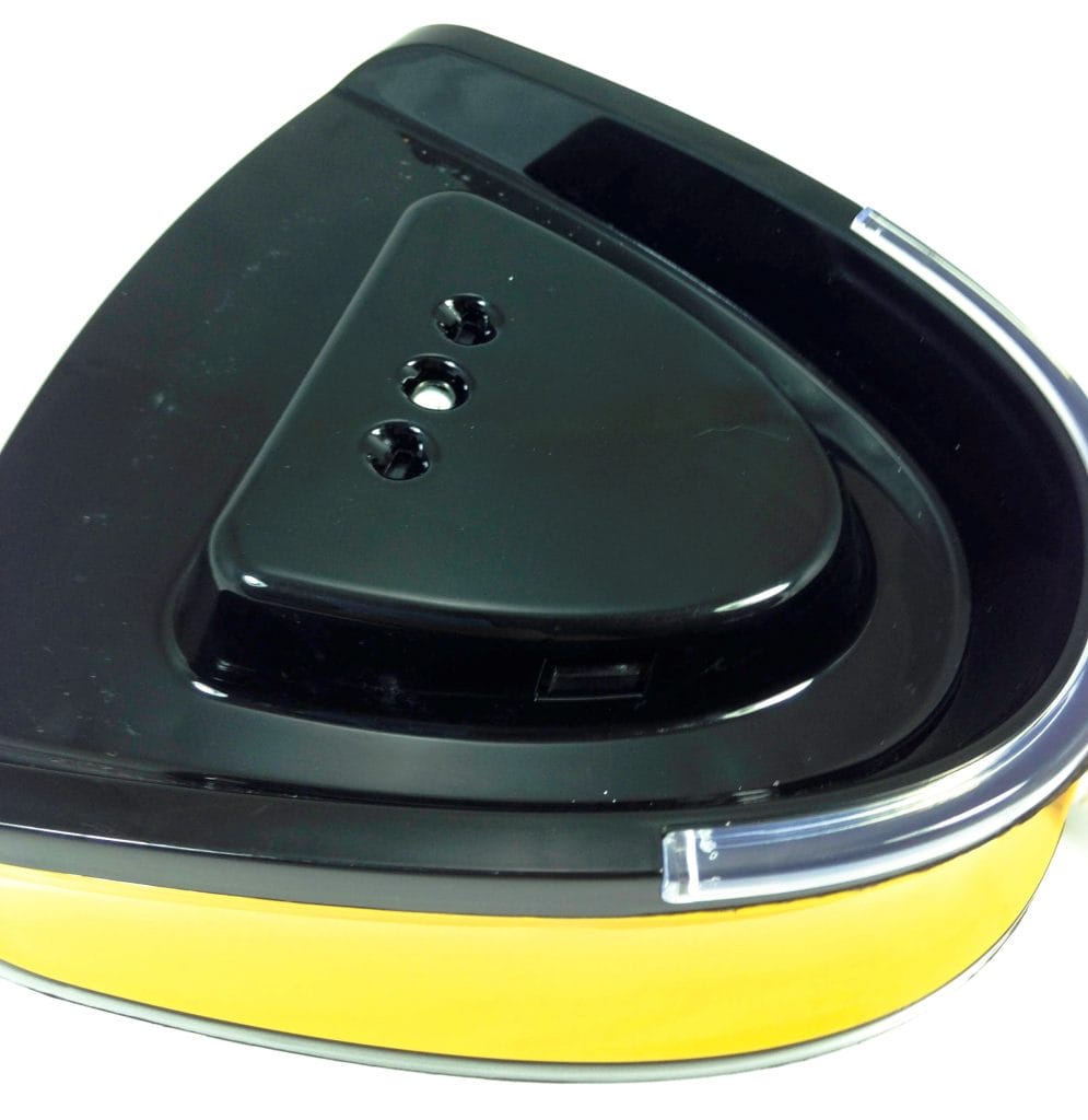 Image shows the base of the iron.