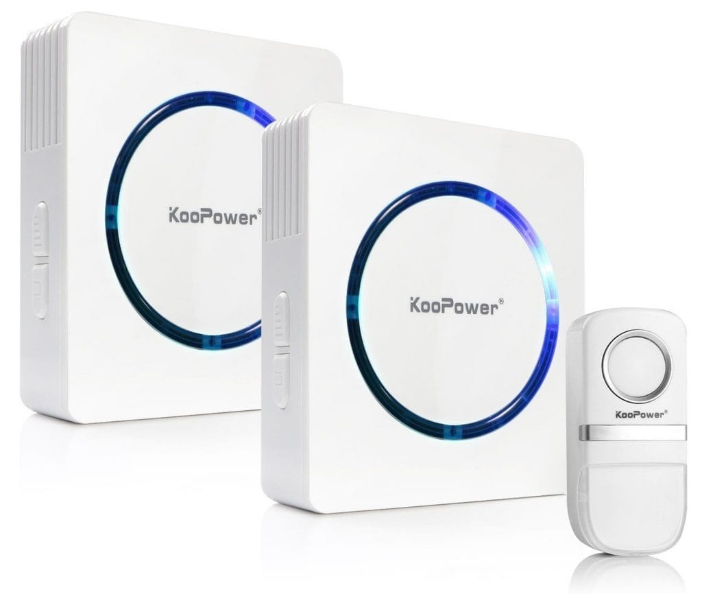 KooPower Wireless Doorbell Stock image of the KooPower Wireless Doorbell.