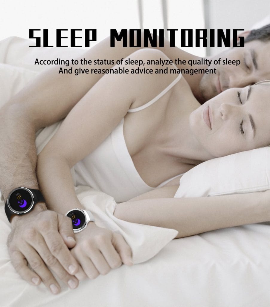 Image shows the sleep monitoring of the Torus Pro N69 Fitness Tracker.