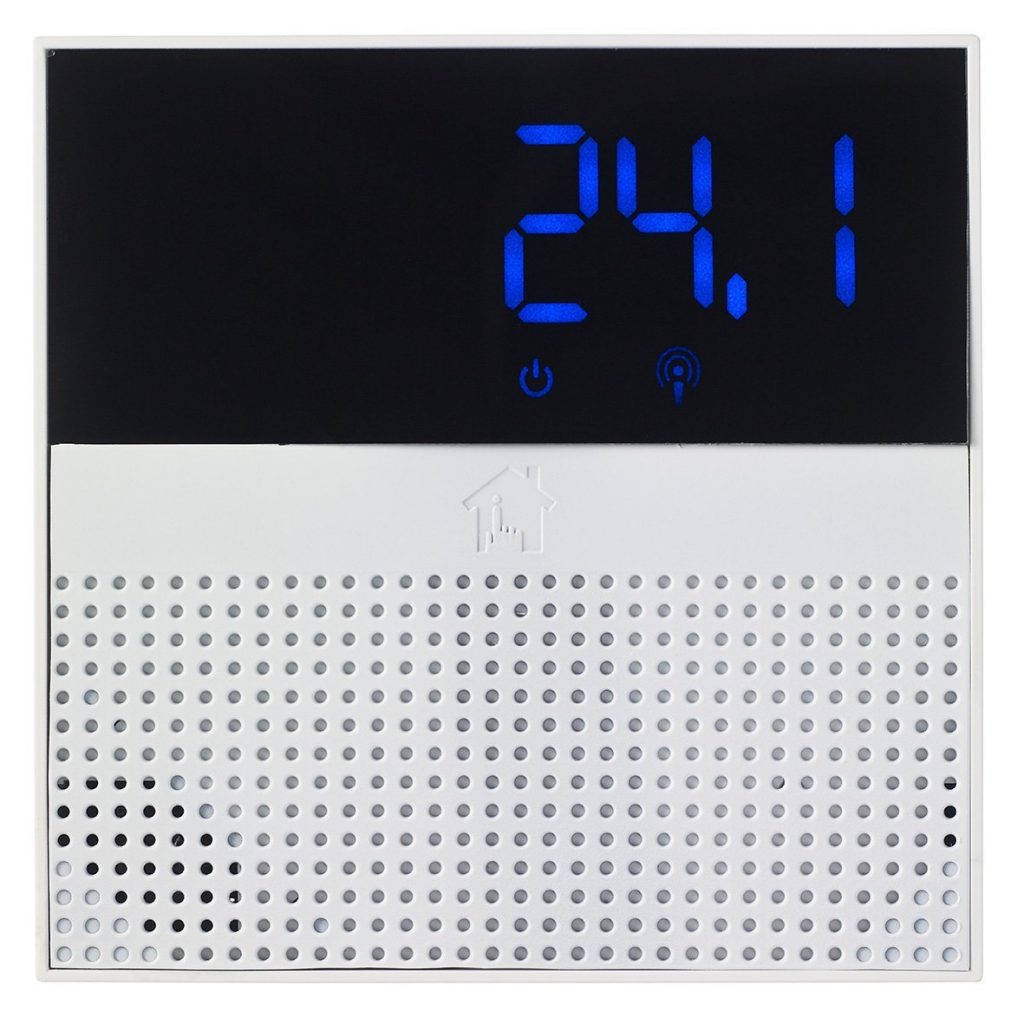 Image shows a stock type image of the Energenie MiHome Thermostat.