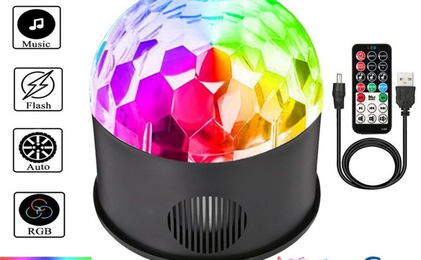 SOLMORE 9 Colour Music Ball Lamp
