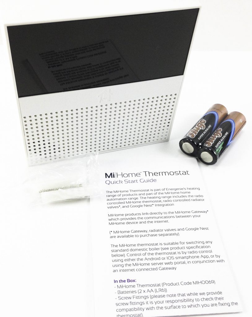 Image shows the included contents in a laid out position.