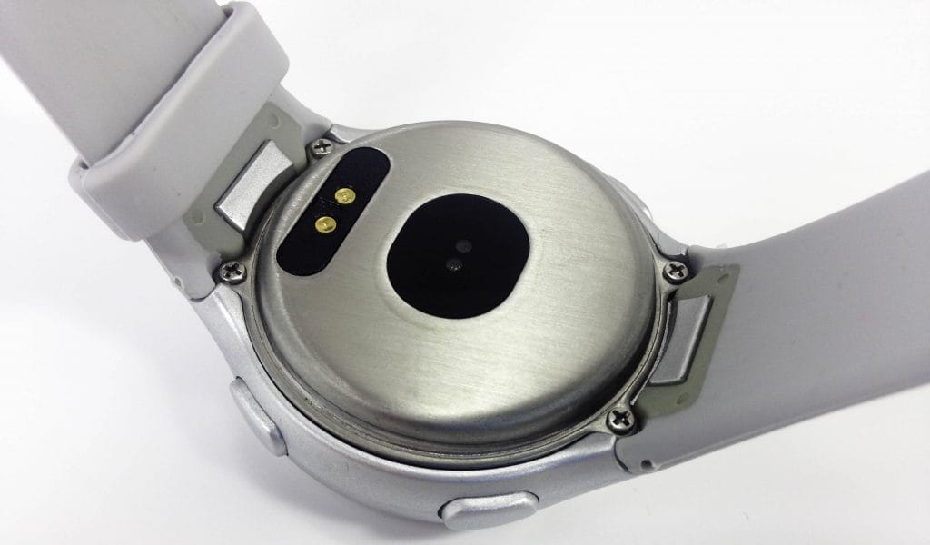 Image shows the reverse side of the Torus Pro N69 Fitness Tracker.