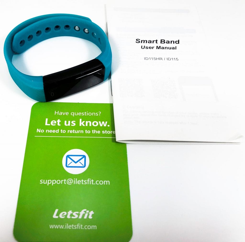 Letsfit ID115 Fitness Tracker Contents image for the Letsfit ID115 Fitness Tracker