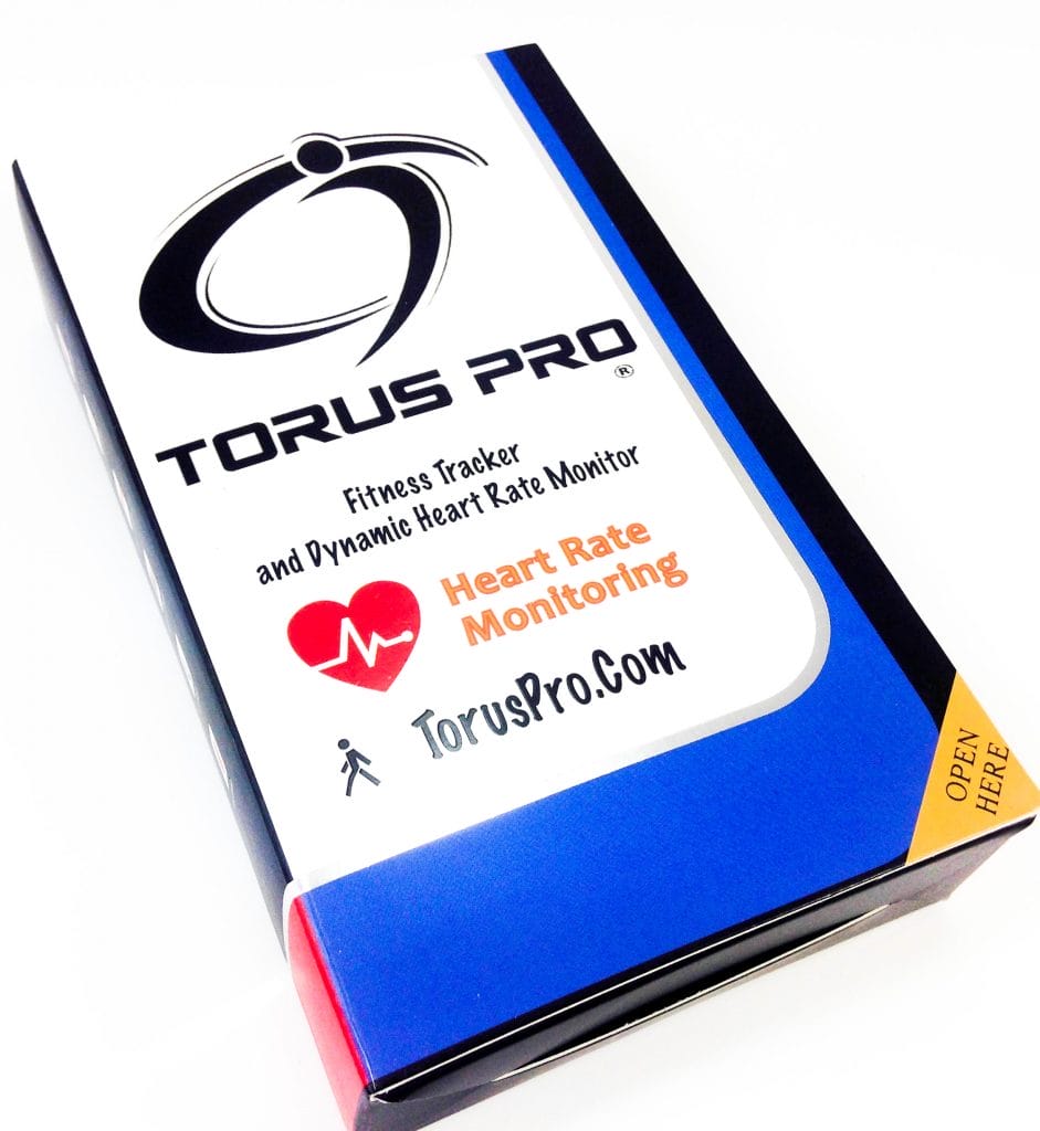 Torus Pro M2S Fitness Tracker Outer packaging image for that Torus Pro M2S