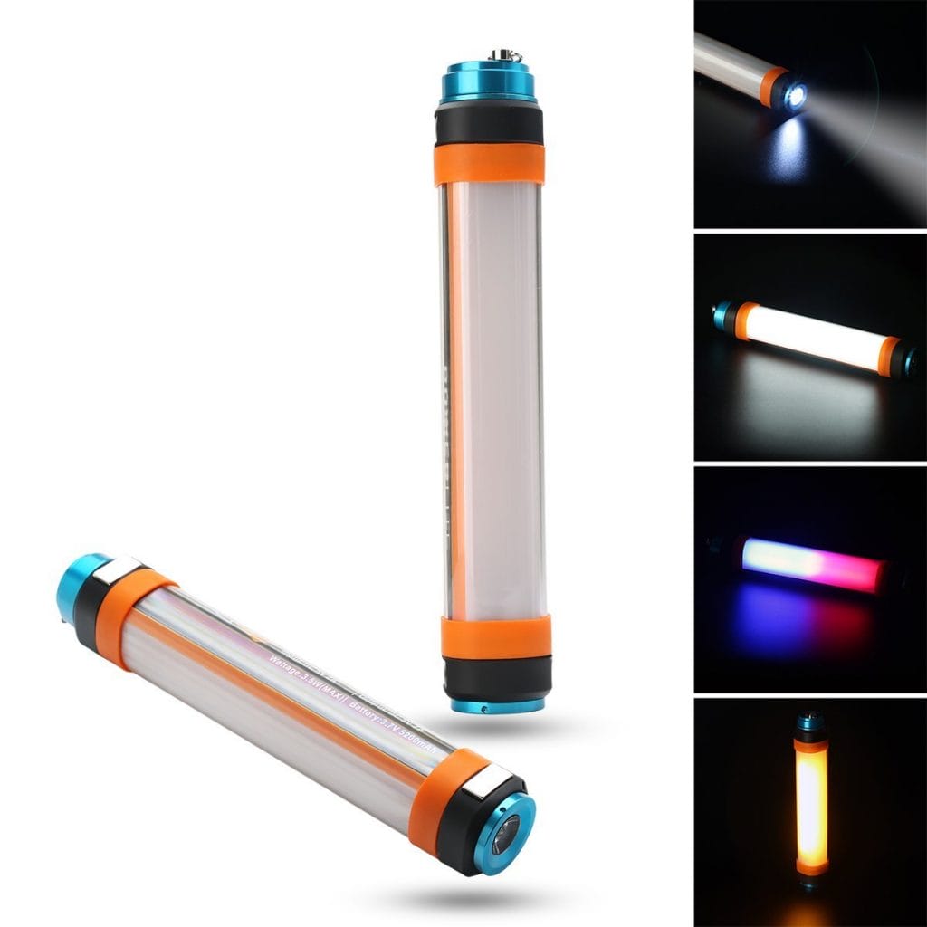 Image shows the light levels of the HUYOZOY Rechargeable Waterproof Lamp.