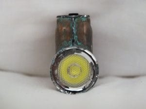 Close-up of TINI Cu lens