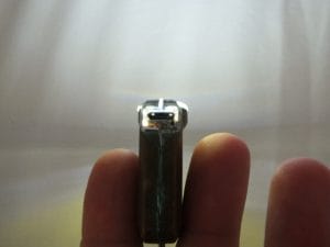 Light glowing through TINI Cu charging port