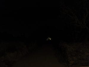 Starting light level in the countryside