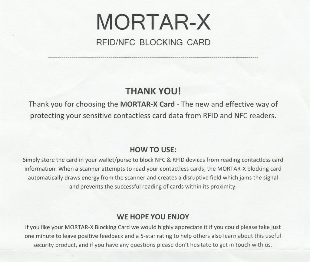 MORTAR-X