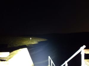 The TUP lighting up an area approximately 30 metres away