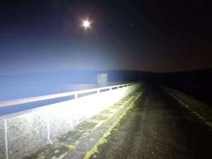 The purpose of this image was to light up a very close area (approximately 10 metres away)
