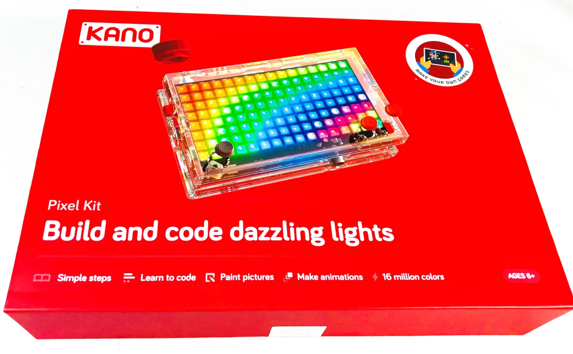 Details about   Kano Pixel Kit Make & Code Dazzling Lights wireless lightboard learn 1003 
