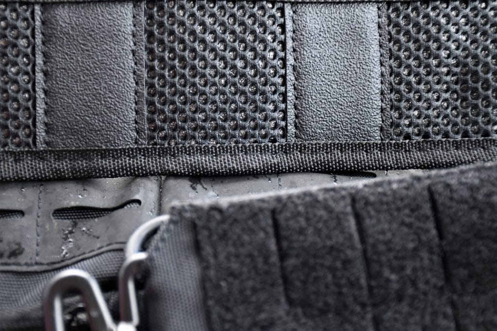 The strap is comfortable, even in warm weather