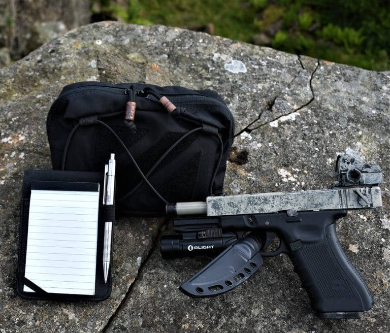 A photo of the Nitecore NTP40 along with some of my other gear