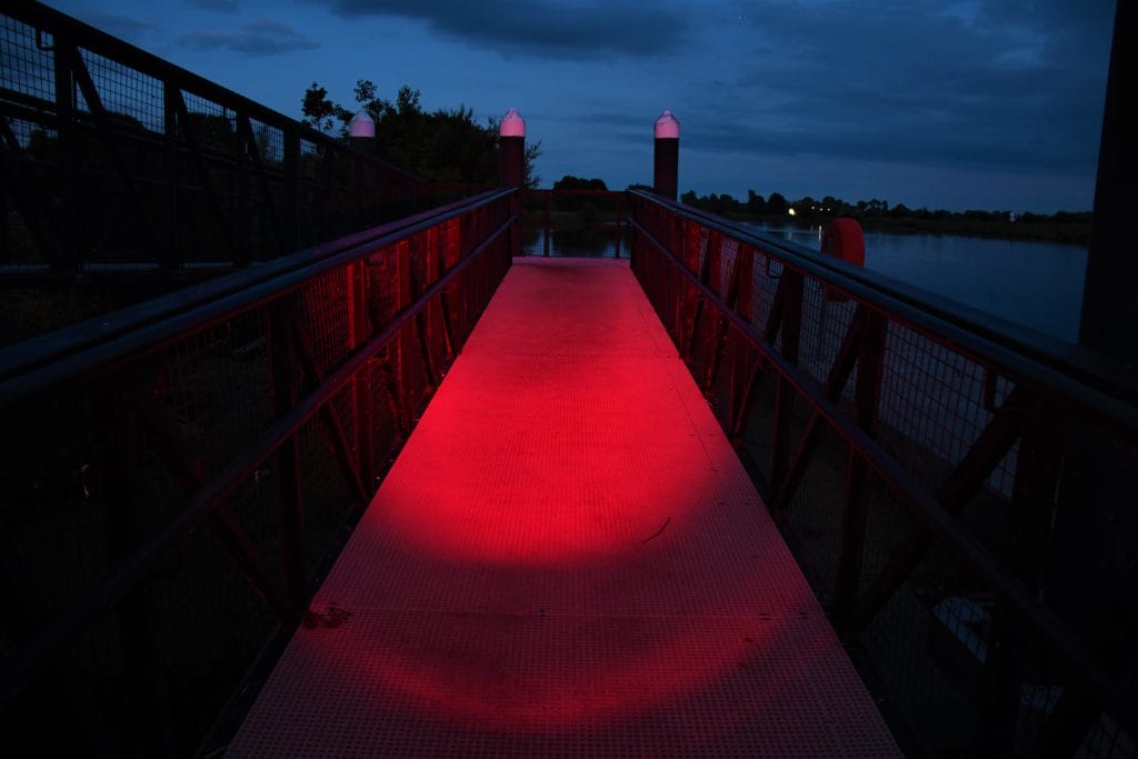 The Red Auxiliary LED