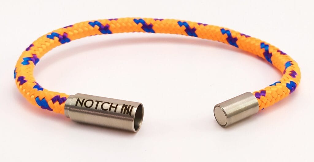 Image shows the bracelet in an open position