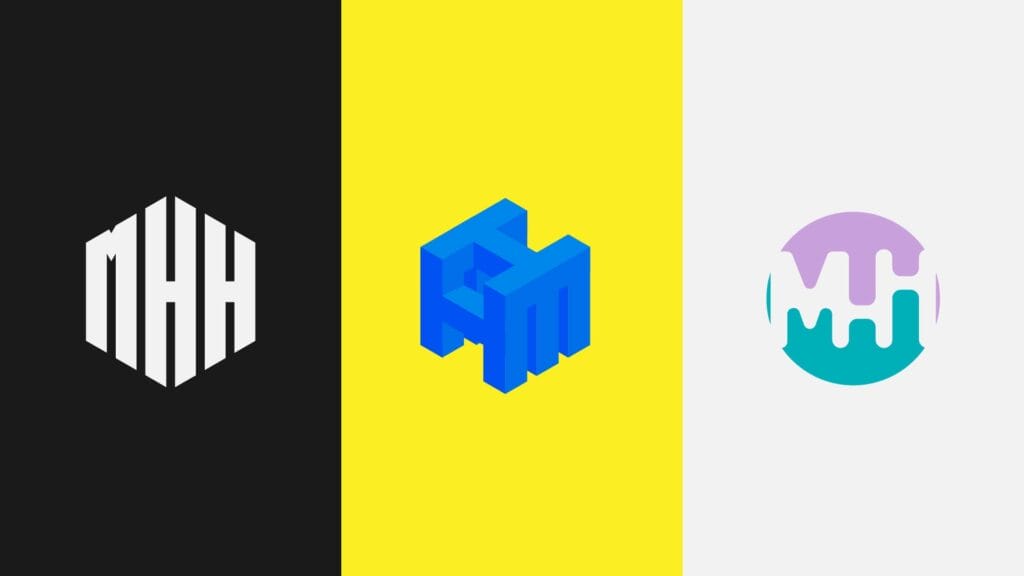 First draft of three logos from Penji.