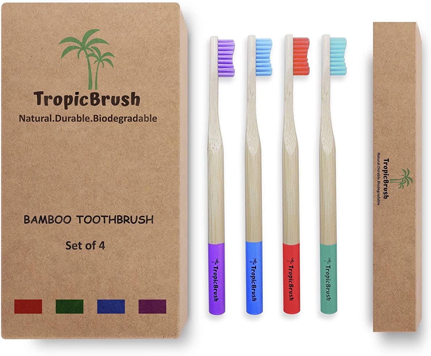 TropicBrush Bamboo Toothbrushes