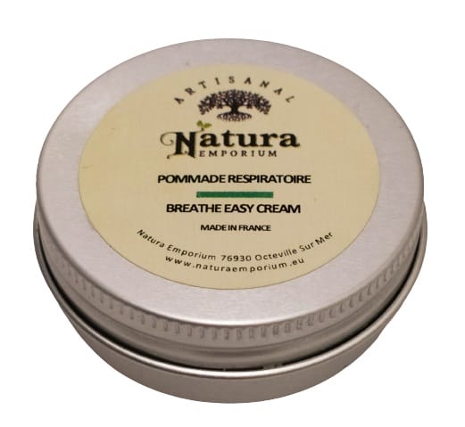 Image shows the tin of the decongestant cream.