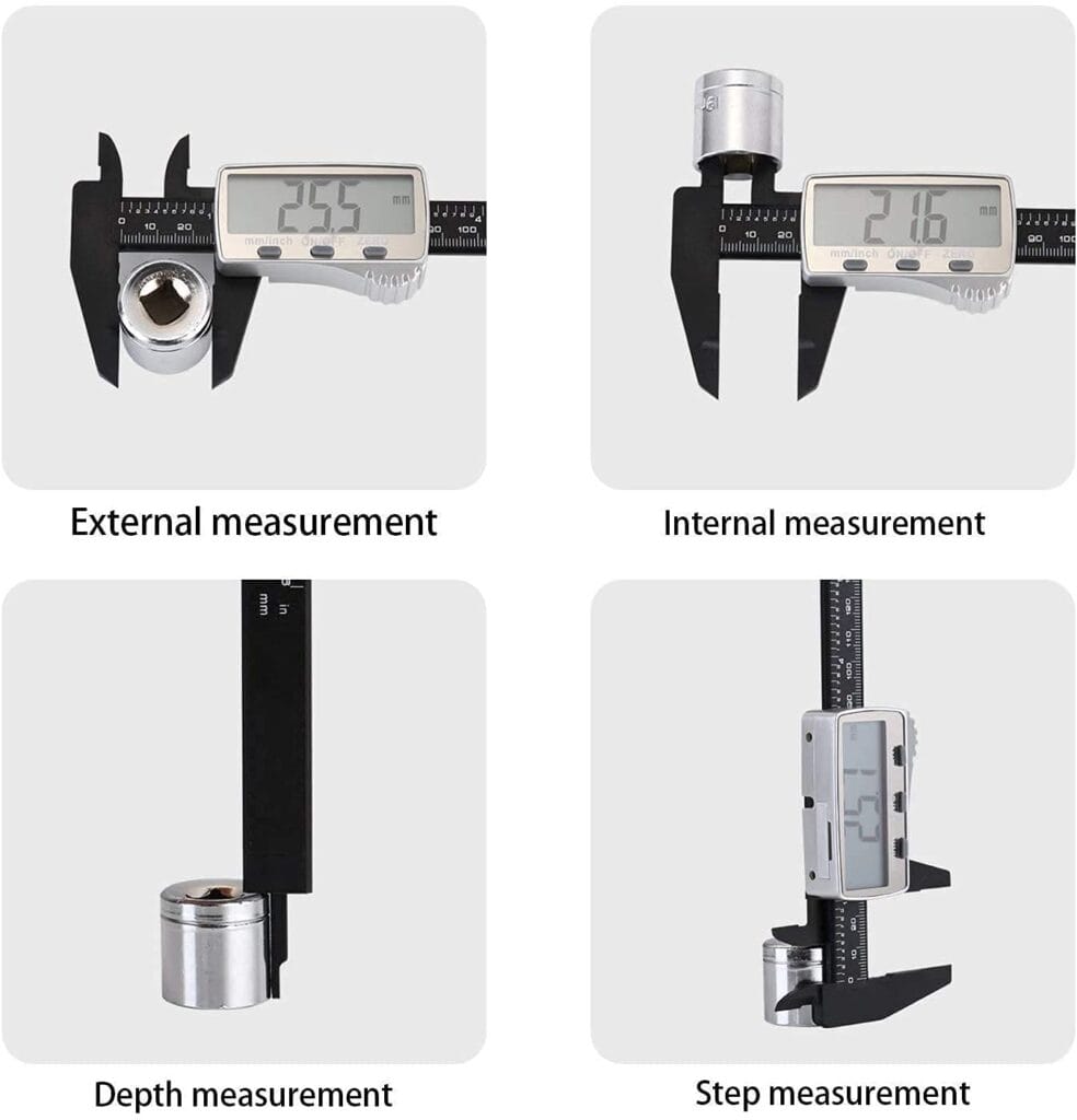 Image shows the different measuring methods.