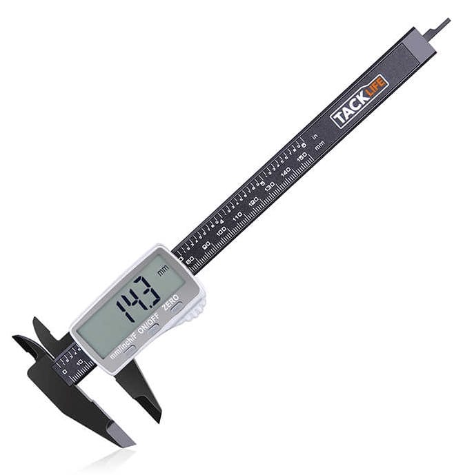 Image shows a product image of the TACKLIFE caliper.