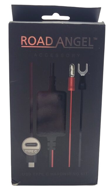 Road Angel Halo Dash Cam Hardwiring Kit Image shows the hardwire kit from Road Angel