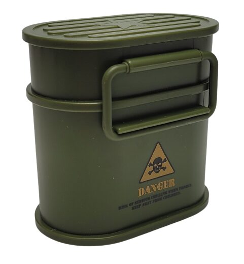 Bar Originale Bullet Ice Cubes Image shows the case that holds the 6 artillery shells.