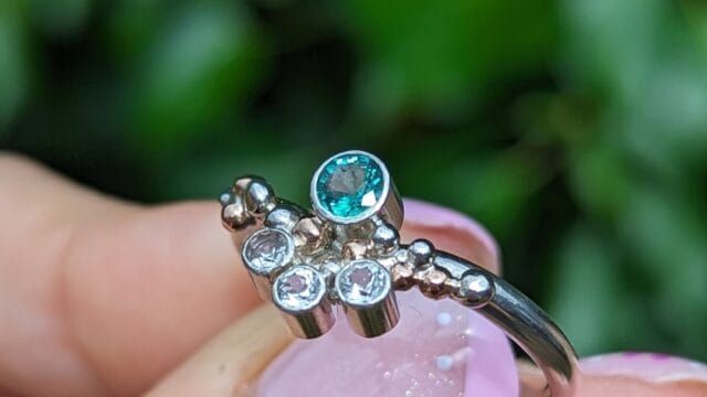 Vintage Emerald 70th Ring 3 by Streets Craft Creations