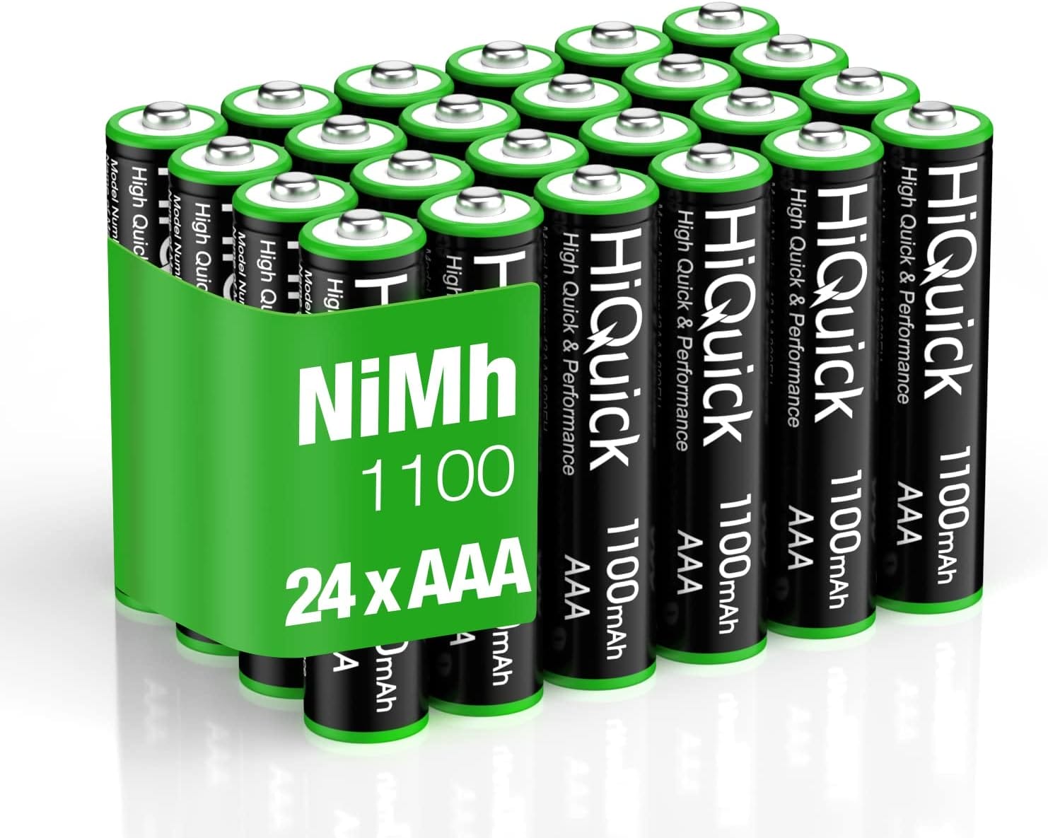 HiQuick 16 Pcs 1100mAh AAA Rechargeable Battery 1.2v Per-Charged Ni-MH AAA  Batteries 