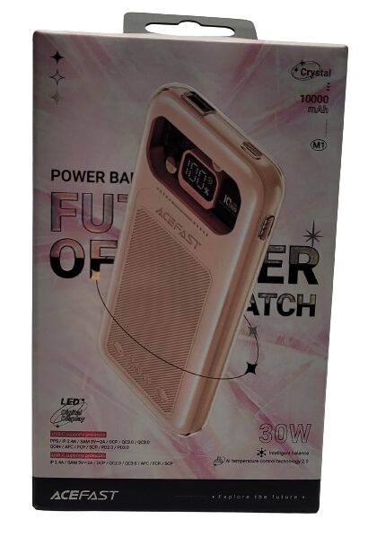 ACEFAST Powerbank Image shows the outer packaging of the powerbank.
