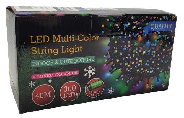 Avoalre Christmas String Lights Image shows the outer box of the kights.