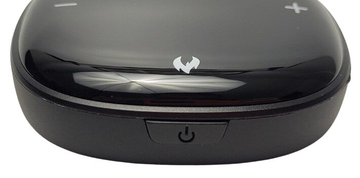 Yonars Electric Foot Massager Image shows the power button.