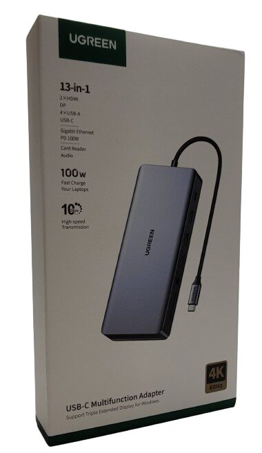 UGREEN Revodok Pro 313 Image shows the outer box of the UGREEN Revodok Pro 313.
