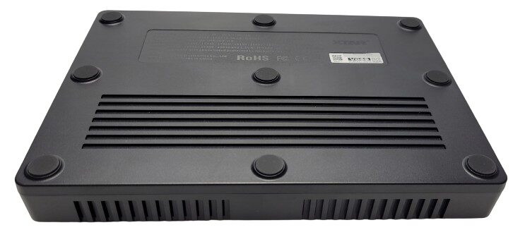 XTAR VC8S Charger Image shows the bottom area of the XTAR VC8S Charger.