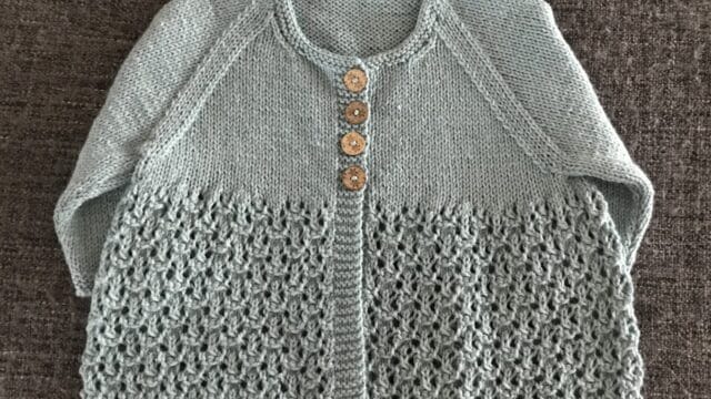 Lace-cardigan-blue-top-view