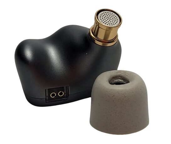 TINHIFI T5S IEM's Image shows the IEM with ear tip removed.