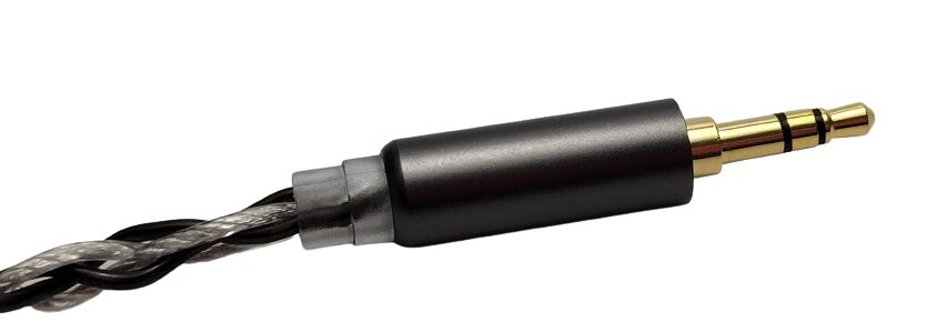 TINHIFI T5S IEM's Image shows the gold-plated jack plug.