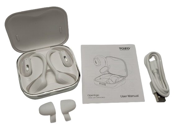 Image shows the included contents in a laid out position.