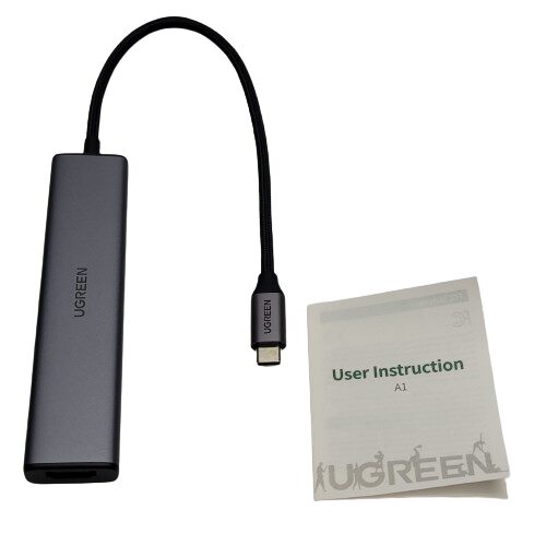 Image shows the included contents in a laid out position.