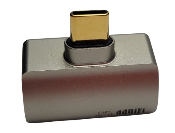ddHiFi TC44Pro USB-C DAC Image shows the USB-C plug of the DAC